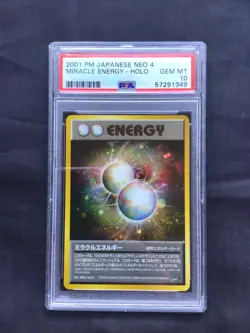 Pokemon Cards: Japanese Neo Destiny Rare Holo: Miracle Energy PSA 10 - Image 1