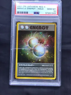 Pokemon Cards: Japanese Neo Destiny Rare Holo: Miracle Energy PSA 10 - Image 2