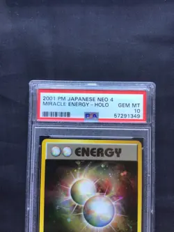 Pokemon Cards: Japanese Neo Destiny Rare Holo: Miracle Energy PSA 10 - Image 3