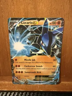 Lucario EX 54/111 Full Art 2019 Furious Fists Pokemon Card Holo - Image 1