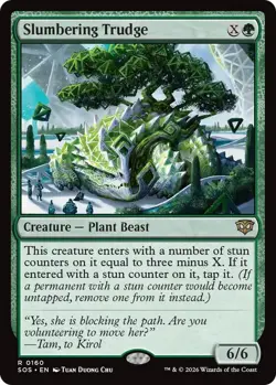 Slumbering Trudge (R) Foil #160 Secrets of Strixhaven MTG NM - Image 1
