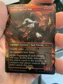 Kratos, God of War 2207 Secret Lair x God of War: Greek Foil MTG NM - Image 1