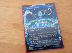 The Water Crystal Borderless Regular 333 MTG Final Fantasy FIN Damaged - Image 1