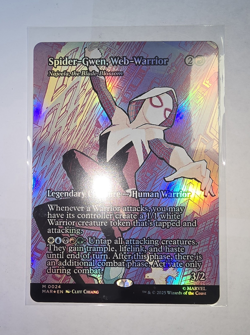 MTG - MAR - Spider-Gwen, Web-Warrior (Borderless) #24 - Foil NM/M - Image 1