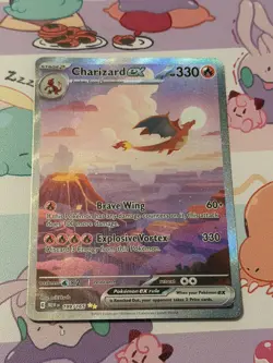 Pokemon TCG Charizard EX SIR 199/165 Scarlet & Violet 151 - Image 1