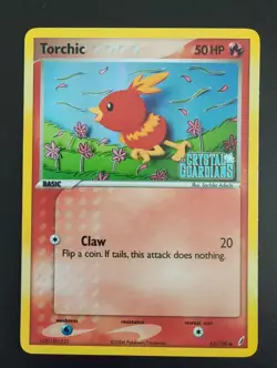 Torchic 65/100 Reverse Holo Pokemon EX Crystal Guardians - Image 1