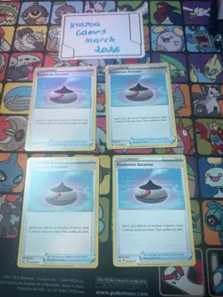 4x Pokemon Evolution Incense Trainer item 163/202 Sword and Shield Uncommon - MN - Image 1