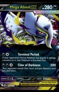 Pokemon TCG ME01: Mega Evolution #086/132 Mega Absol ex - Image 1