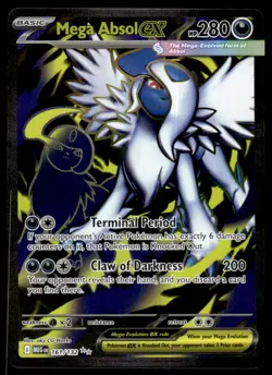 Pokemon TCG ME01: Mega Evolution #161/132 Mega Absol ex NM - Image 1
