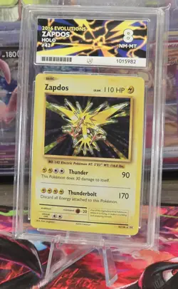 Pokemon Zapdos Holo 42/108 XY Evolutions ACE 8 NM-MT 2016 Vintage Style Holo - Image 3