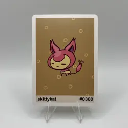 Pookiemoot Gen 3 - Skittykat (Skitty) #0300 - Pokemon Fan Art Non TCG - Image 1