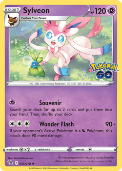 Sylveon 035/078 Holo Rare Pokemon GO Pokemon Holo Near Mint - Image 1