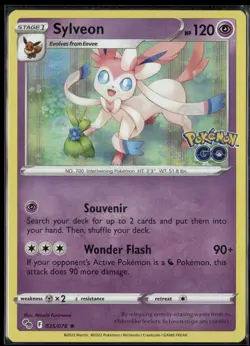 Sylveon 035/078 Holo Rare Pokemon GO Pokemon Holo Near Mint - Image 2