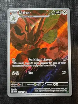 Pokemon TCG Scizor Holo Card 205/197 Obsidian Flames Near Mint Condition - Image 1