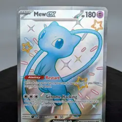 Pokemon TCG Mew ex 216/091 Paldean Fates PAF Shiny Full Art SIR Holo NM✨ - Image 1