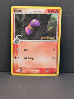 Ekans Delta 47/101 Dragon Frontiers Reverse Holo Pokemon TCG Yuka Morii MP - Image 1