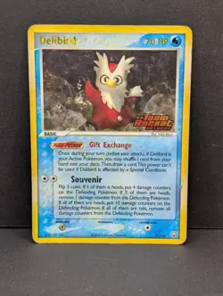 Delibird 21/109 Team Rocket Returns Reverse Holo Rare Pokemon TCG Yuka Morii HP+ - Image 1