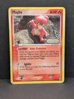 Magby 58/92 Legend Maker Reverse Holo Rare Pokemon TCG Yuka Morii HP+ - Image 1