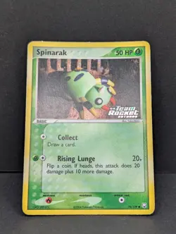 Spinarak 78/109 Team Rocket Returns Reverse Holo Rare Pokemon TCG Yuka Morii MP+ - Image 3