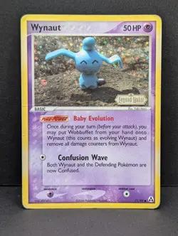 Wynaut 71/92 EX Legend Maker Reverse Holo Rare Pokemon TCG Yuka Morii HP - Image 1