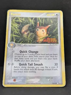 Furret 22/109 Team Rocket Returns Reverse Holo Rare Pokemon TCG Yuka Morii MP+ - Image 3