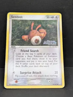 Sentret 75/109 Team Rocket Returns Reverse Holo Rare Pokemon TCG Yuka Morii MP+ - Image 3