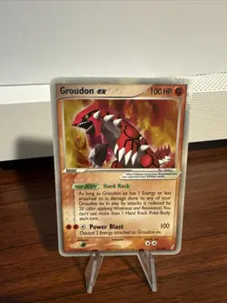 Groudon ex 93/100 EX Crystal Guardians Holo Ultra Rare Vintage Pokemon TCG Card - Image 1