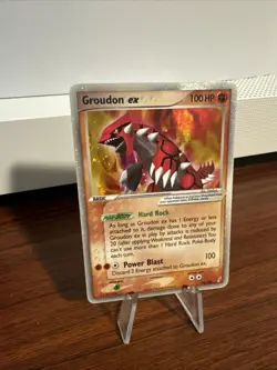 Groudon ex 93/100 EX Crystal Guardians Holo Ultra Rare Vintage Pokemon TCG Card - Image 2