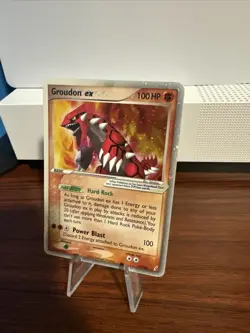 Groudon ex 93/100 EX Crystal Guardians Holo Ultra Rare Vintage Pokemon TCG Card - Image 3