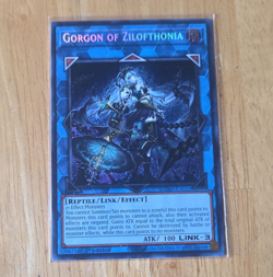 Yu-Gi-Oh! Konami Gorgon of Zilofthonia Holo 1st Ed Link Effect DUAD-EN050 - Image 1