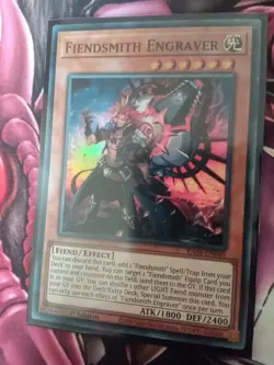 Yu-Gi-Oh Fiendsmith Engraver 1st Edition RA04-EN049 Unused - Image 1