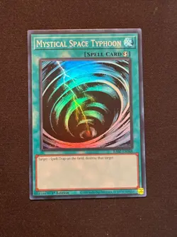 Yu-Gi-Oh! TCG Mystical Space Typhoon RA02-EN048 Super Rare - NM - 1st Ed. - Image 1