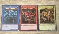 YUGIOH: Egyptian God Set ULTRA RARE 25th Anniversary LC01 LP - Image 1