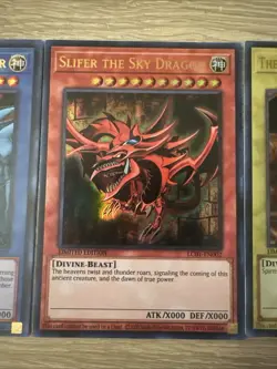 YUGIOH: Egyptian God Set ULTRA RARE 25th Anniversary LC01 LP - Image 3