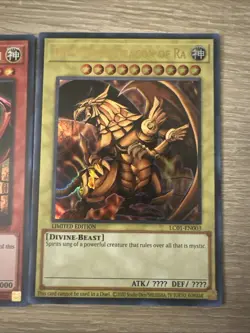 YUGIOH: Egyptian God Set ULTRA RARE 25th Anniversary LC01 LP - Image 4