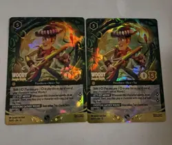 2x Disney Lorcana TCG Woody Top 8 Store Champ Promo Foil - Image 1