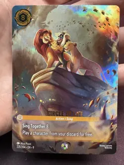 The Lion King Disney Lorcana Circle of Life Enchanted Foil 225/204 English - Image 3