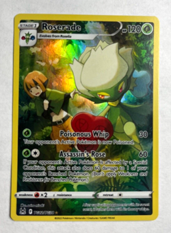 Roserade TG02/TG30 Lost Origin Trainer Gallery Ultra Rare Pokemon Card - Image 1