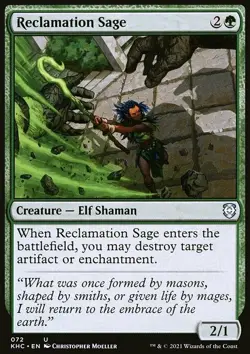 Reclamation Sage - Non-Foil - Kaldheim Commander - 72 | MTG Card - Image 3