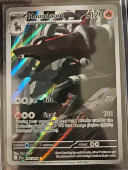 Pokemon TCG Houndoom Shrouded Fable Holo Card 066/064 Illustration Rare - Image 1
