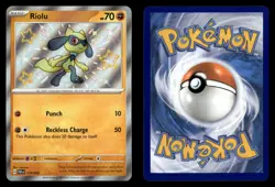 Riolu 173/091 Shiny Rare Paldean Fates Pokemon Card - Image 1
