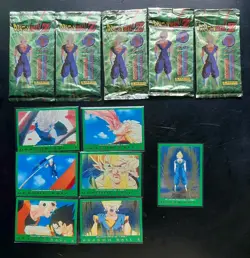 VTG DRAGON BALL Z TRADING CARDS SERIE 5, 1998 PANINI Sealed Packs Lot Of 5 RARE - Image 1
