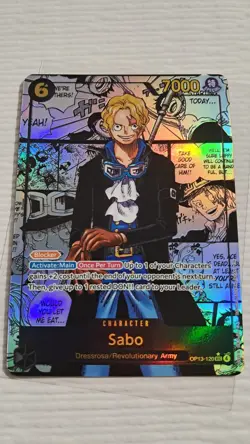 OP13-120 Sabo SEC Manga Rare Super Alternate Art One Piece Card Game English - Image 1
