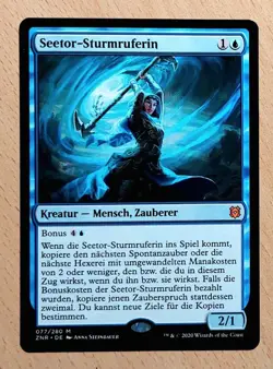 MTG Magic: Seetor-Sturmruferin,Sea Gate Stormcaller, DEUTSCH, Mythic - Image 1
