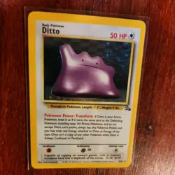 Pokemon Ditto 3/62 Fossil Holo - Image 3