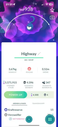 Pokemon Go Shiny Icognito U / Unown U ❓❓❓❓❓❓ - Image 1