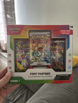 Pokemon TCG First Partner Illustration Collection Series 1 Promo 3-Pack - Image 1