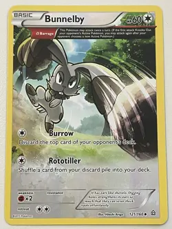 Pokemon TCG - Bunnelby - 121/160 - Non-Holo Uncommon - XY Primal Clash - Image 1