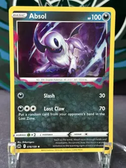 Pokemon Absol Crown Zenith #076/159 Rare Holo Near Mint - Image 1