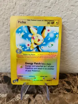 Pichu 58/165 Non Holo Rare Expedition Base Set Pokemon Card NM - Image 2